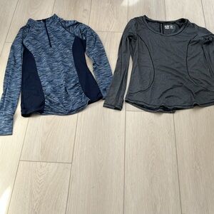 Two women”s workout tops